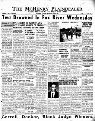 McHenry Plaindealer (McHenry, IL), 6 Jun 1957