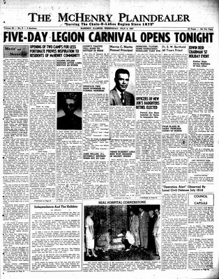 McHenry Plaindealer (McHenry, IL), 3 Jul 1957