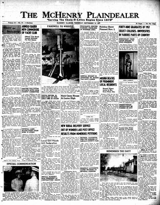 McHenry Plaindealer (McHenry, IL), 12 Sep 1957