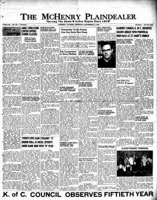 McHenry Plaindealer (McHenry, IL), 21 Nov 1957