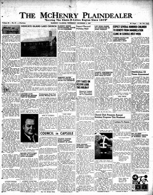 McHenry Plaindealer (McHenry, IL), 5 Dec 1957