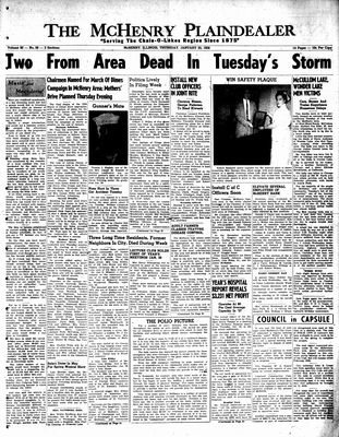 McHenry Plaindealer (McHenry, IL), 23 Jan 1958