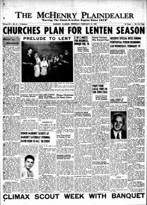 McHenry Plaindealer (McHenry, IL), 13 Feb 1958