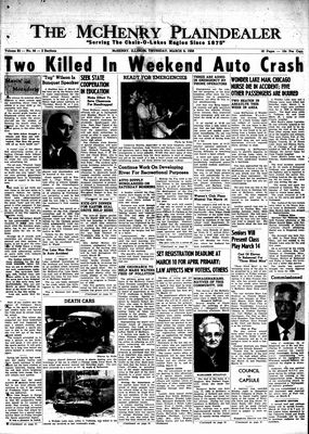 McHenry Plaindealer (McHenry, IL), 6 Mar 1958