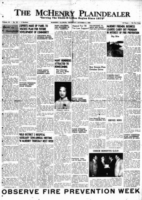 McHenry Plaindealer (McHenry, IL), 9 Oct 1958