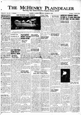 McHenry Plaindealer (McHenry, IL), 23 Oct 1958