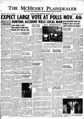 McHenry Plaindealer (McHenry, IL), 30 Oct 1958