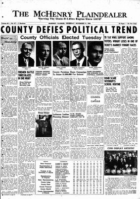 McHenry Plaindealer (McHenry, IL), 6 Nov 1958