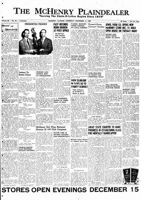 McHenry Plaindealer (McHenry, IL), 11 Dec 1958