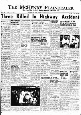 McHenry Plaindealer (McHenry, IL), 18 Dec 1958