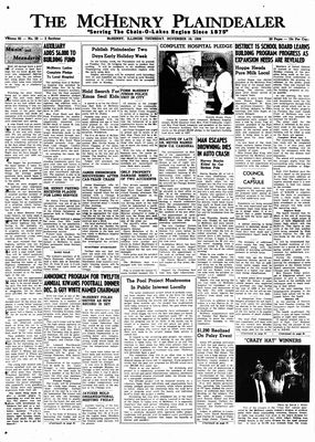 McHenry Plaindealer (McHenry, IL), 19 Nov 1959