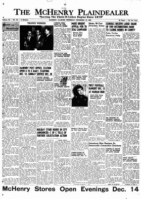 McHenry Plaindealer (McHenry, IL), 10 Dec 1959