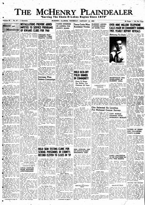 McHenry Plaindealer (McHenry, IL), 14 Jan 1960