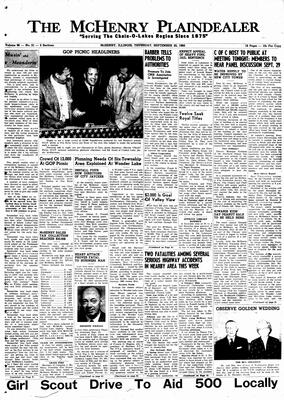 McHenry Plaindealer (McHenry, IL), 22 Sep 1960