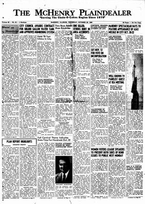 McHenry Plaindealer (McHenry, IL), 20 Oct 1960