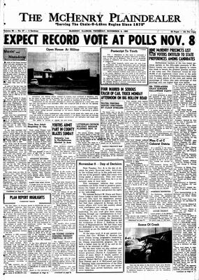 McHenry Plaindealer (McHenry, IL), 3 Nov 1960