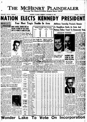 McHenry Plaindealer (McHenry, IL), 10 Nov 1960