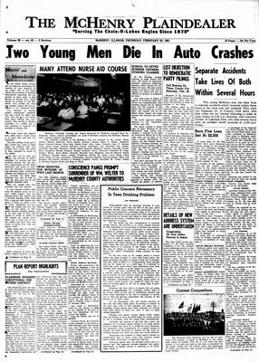 McHenry Plaindealer (McHenry, IL), 23 Feb 1961