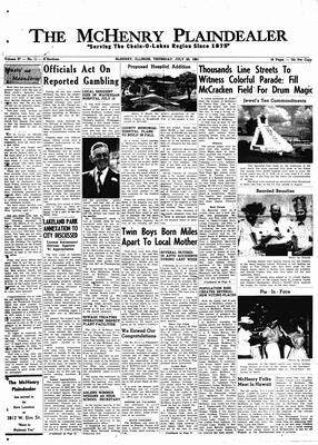 McHenry Plaindealer (McHenry, IL), 20 Jul 1961