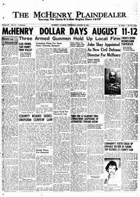 McHenry Plaindealer (McHenry, IL), 10 Aug 1961