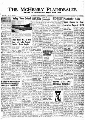 McHenry Plaindealer (McHenry, IL), 17 Aug 1961