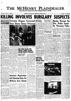 McHenry Plaindealer (McHenry, IL), 24 Aug 1961