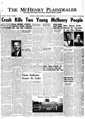 McHenry Plaindealer (McHenry, IL), 14 Sep 1961