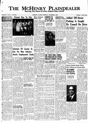 McHenry Plaindealer (McHenry, IL), 9 Nov 1961