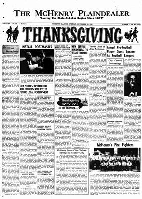 McHenry Plaindealer (McHenry, IL), 21 Nov 1961