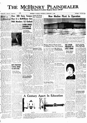 McHenry Plaindealer (McHenry, IL), 1 Feb 1962