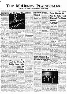 McHenry Plaindealer (McHenry, IL), 15 Feb 1962