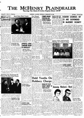 McHenry Plaindealer (McHenry, IL), 22 Feb 1962