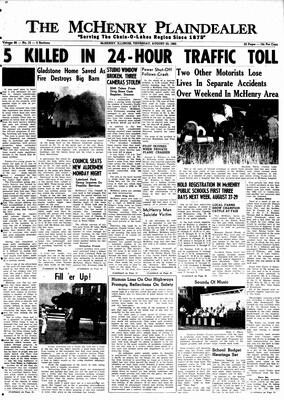 McHenry Plaindealer (McHenry, IL), 23 Aug 1962