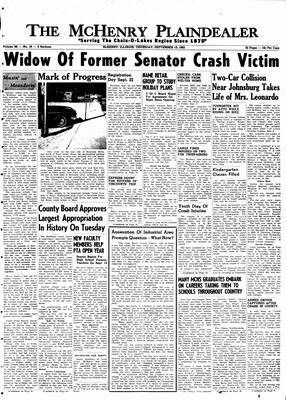 McHenry Plaindealer (McHenry, IL), 13 Sep 1962