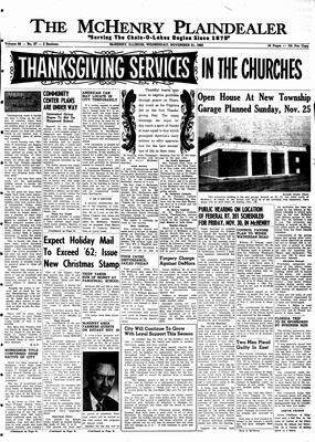 McHenry Plaindealer (McHenry, IL), 21 Nov 1962