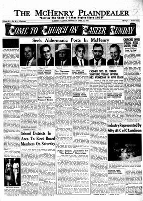 McHenry Plaindealer (McHenry, IL), 11 Apr 1963