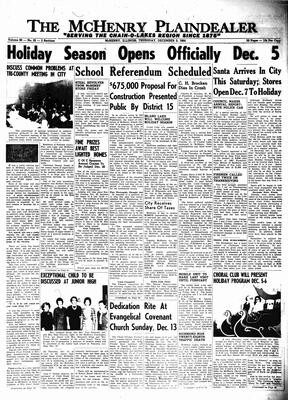 McHenry Plaindealer (McHenry, IL), 3 Dec 1964