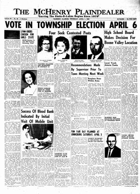 McHenry Plaindealer (McHenry, IL), 1 Apr 1965