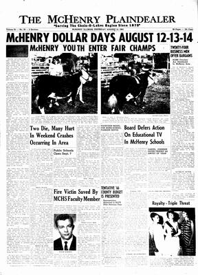 McHenry Plaindealer (McHenry, IL), 12 Aug 1965