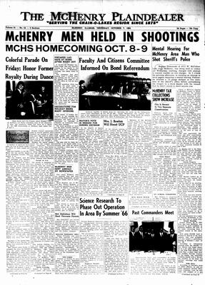 McHenry Plaindealer (McHenry, IL), 7 Oct 1965