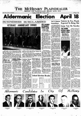 McHenry Plaindealer (McHenry, IL), 13 Apr 1967