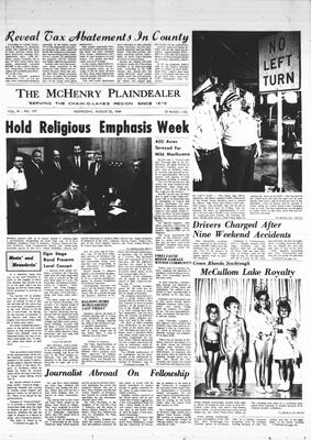 McHenry Plaindealer (McHenry, IL), 20 Aug 1969