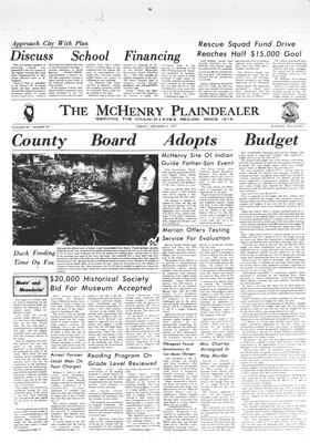 McHenry Plaindealer (McHenry, IL), 3 Dec 1971