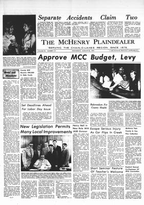 McHenry Plaindealer (McHenry, IL), 30 Aug 1972