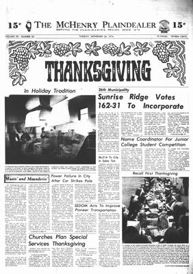 McHenry Plaindealer (McHenry, IL), 26 Nov 1974