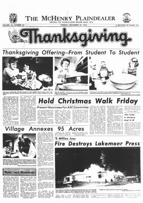 McHenry Plaindealer (McHenry, IL), 23 Nov 1976