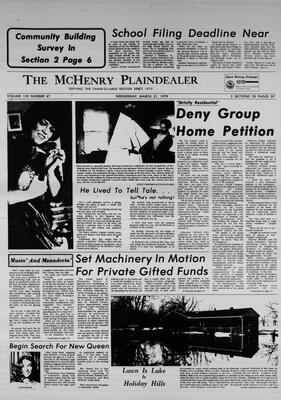 McHenry Plaindealer (McHenry, IL), 21 Mar 1979