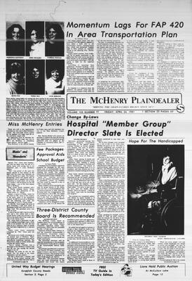 McHenry Plaindealer (McHenry, IL), 24 Apr 1981