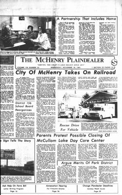 McHenry Plaindealer (McHenry, IL), 18 Nov 1981