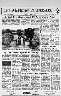 McHenry Plaindealer (McHenry, IL), 11 Mar 1983